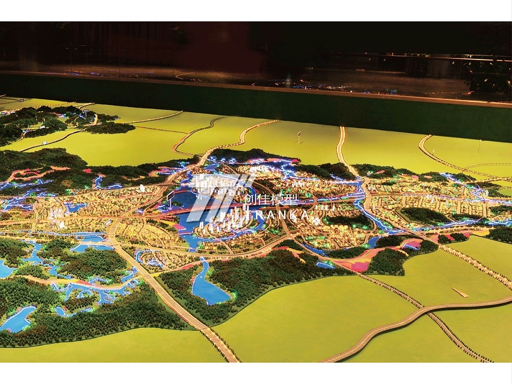 廣州開發區蘿崗區全景規劃模型案例