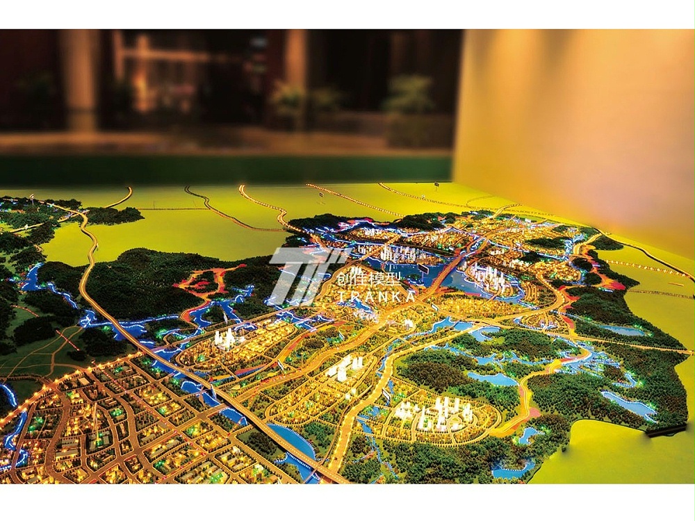 廣州開發區蘿崗區全景規劃模型案例